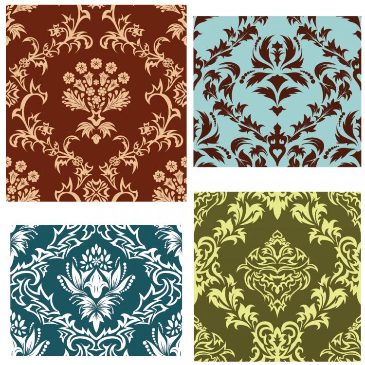 free vector Variety of classical pattern vector